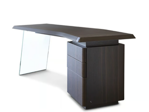 PHANTOM - Wooden secretary desk with drawers _ Natuzzi Italia